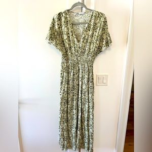 ZARA Printed Midi Dress